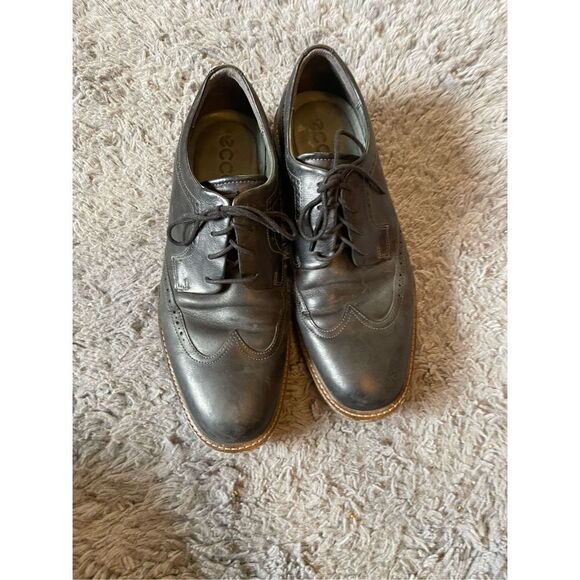 Ecco mens wingtip‎ leather shoes size 10/10.5